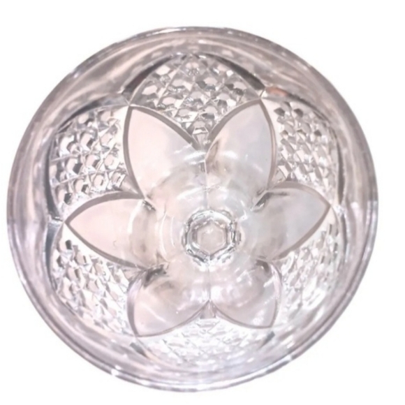 Vintage Imperial Tulip & Cane Glass Goblet #9 Pecorah Malvern Clear Glass EAPG - Picture 5 of 9